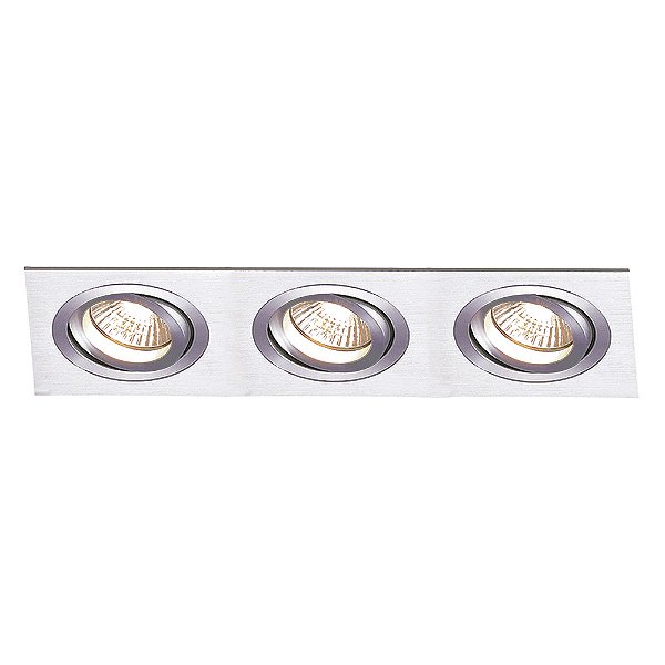 Spot Embutir Ecco 3Xminidicroica Bivolt Prata | NS5103A