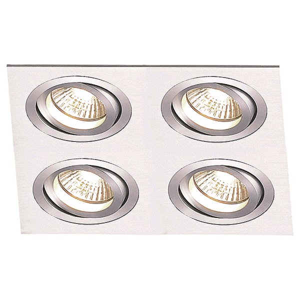 Spot Embutir Ecco 4Xminidicroica Bivolt Prata | NS5104A