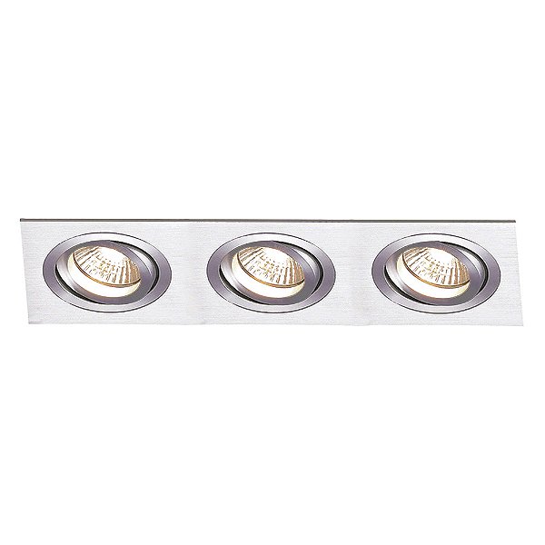 Spot Embutir Ecco 3Xar111 Bivolt Prata | NS5113A