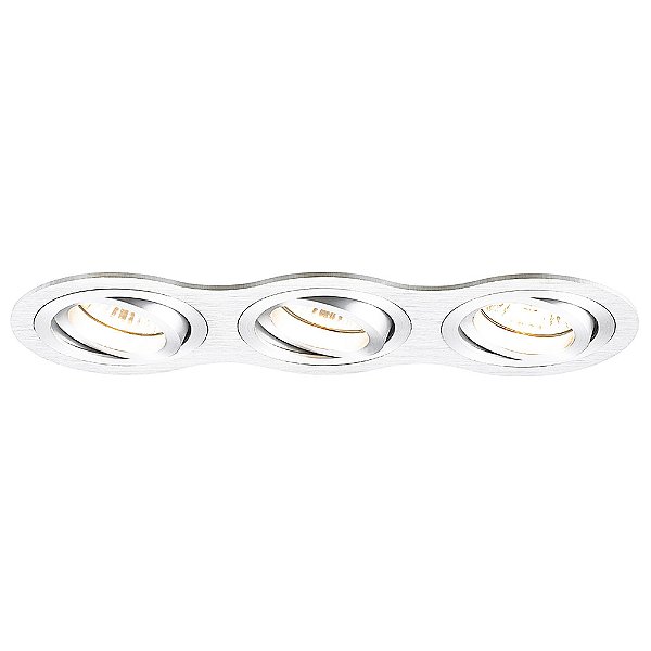 Spot Embutir Ouse 3Xdicroica Bivolt Branco | NS5600-3B