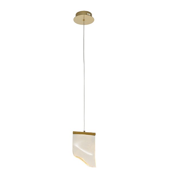 Pendente Onda Dourado (C)14.8cm (A)22cm 2,5W 3000K | OC008S