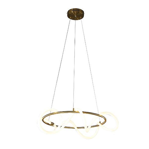 Pendente Mantra Dourado Circular 35w 60cm | OC011S