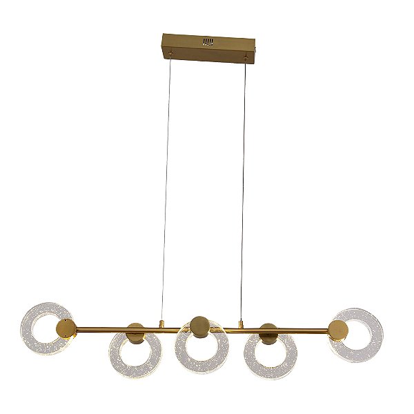 Pendente Oggi Dourado (C)101cm (A)38cm 10X3W 2700K | OC015