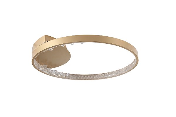 Plafon Milenium Dourado (D)50cm (A)7cm 31W 3000K | OC027AL