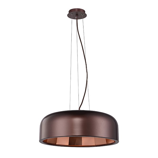 Pendente Club Cobre Marrom Metal (D)48Cm (A)18Cm | OD001C