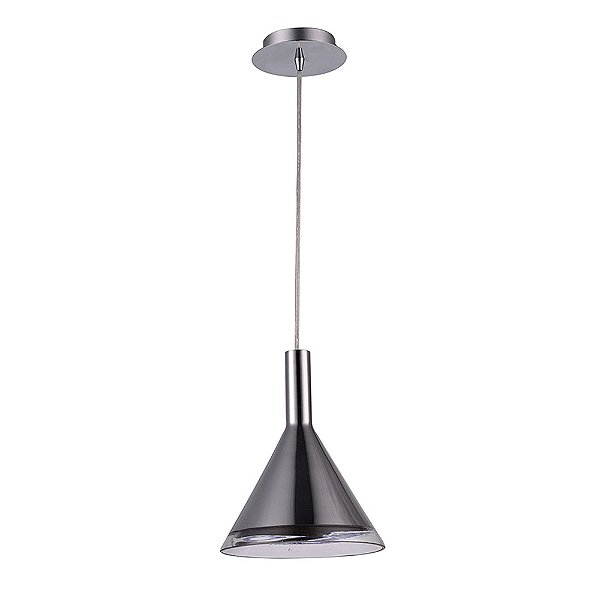 Pendente Dart Cromado Metal 20Cm X 26Cm 1xG9 | OD018C