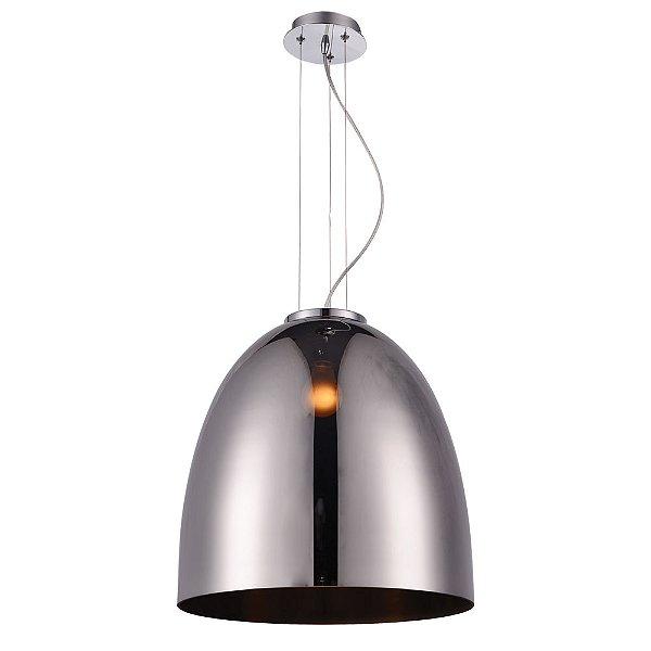 Pendente Song Cromado (D)33cm (A)34cm 1xE27 | OD019C