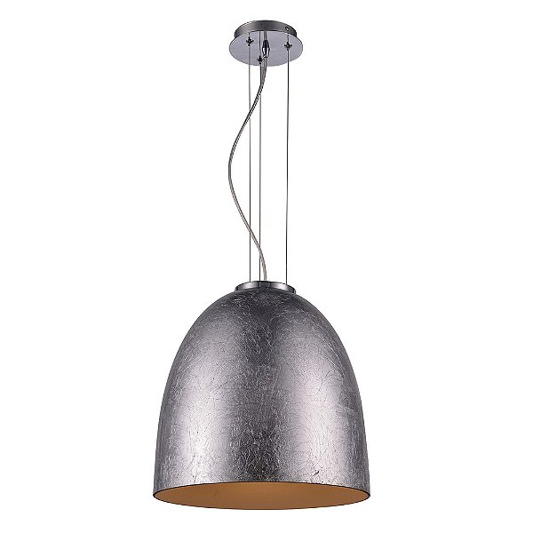 Pendente Song 40Cm X 42Cm  1Xe27 127V / 220V Prata