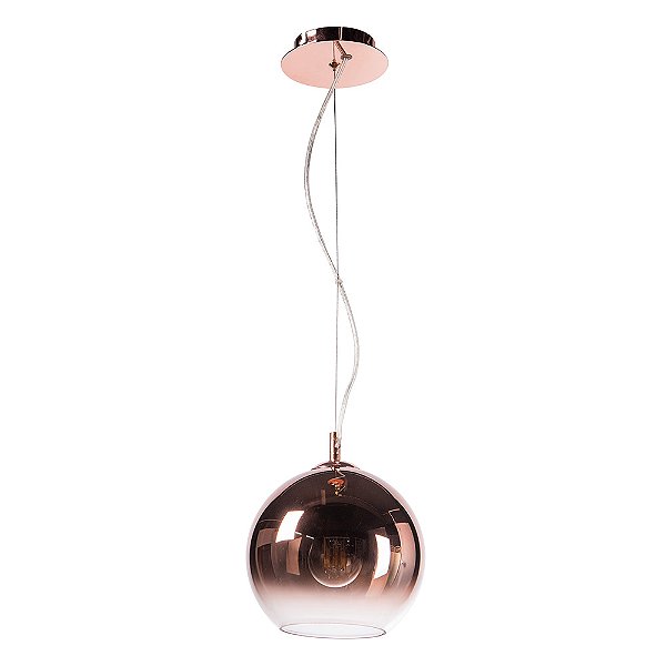 Pendente Bocci Cobre Vidro (D)20.5Cm 1Xe27 | OD038ES