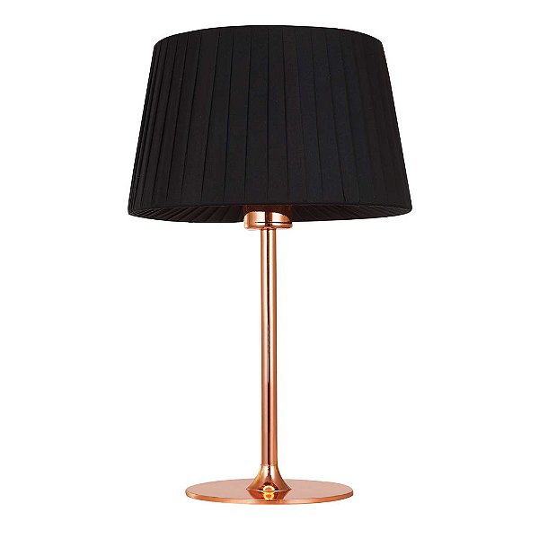 Abajur Baju Clássico Cobre Plissado (A)40Cm | OP049TS