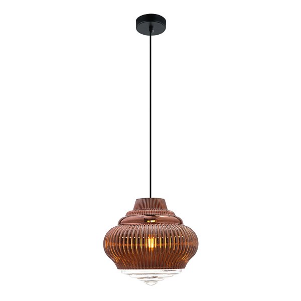 Pendente Fuzy Cobre Vidro 27,5Cm X 25Cm 1xE27 | OP055A