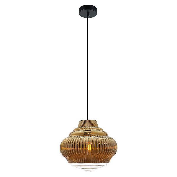 Pendente Fuzy Dourado 27,5Cm X 25Cm 1xE27 | OP055B