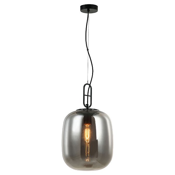 Pendente Khao Preto Fume (D)25Cm (A)45Cm 1xE27 | OP060S