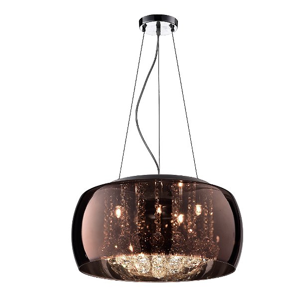 Pendente Plafon Soho Cromado Cobre (D)40Cm 5xG9 | PD002CO