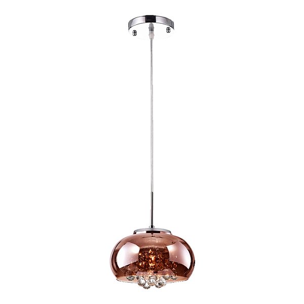 Pendente Plafon Soho Cromado Cobre (D)22Cm 1xG9 | PD007CO