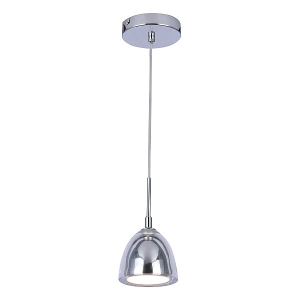 Pendente Obi Cromado Metal 11Cm X 10Cm 1xG9 | PD008C