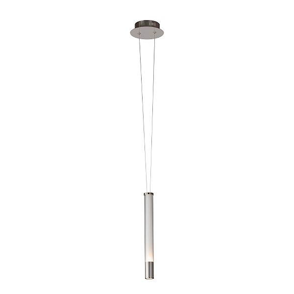 Pendente Água Nickel Transparente (A)38.5Cm 1X7W 3000K | RE015S