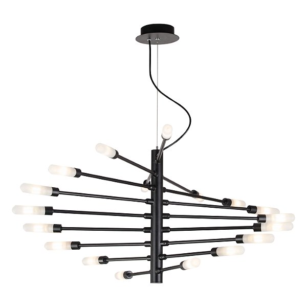 Pendente Neo Preto (C)104Cm(L)60Cm(A)39Cm 18xG9 | RE017L