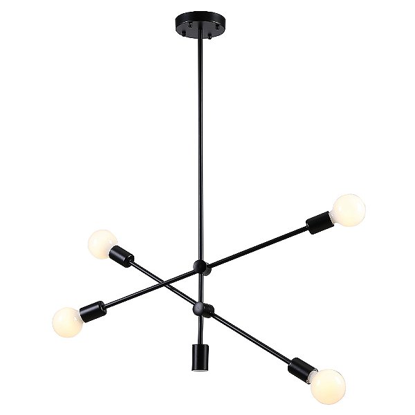 Pendente Ipanema Preto (D)68Cm (A)139Cm 4Xe27 | RM003B