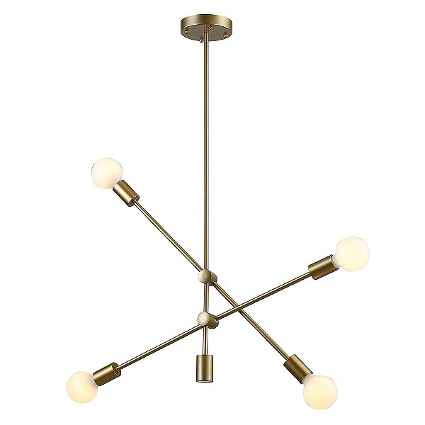Pendente Ipanema Dourado (D)68Cm (A)139Cm 4Xe27 | RM003G