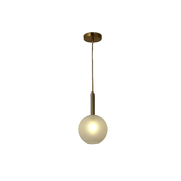 Pendente Filó Bronze Branco (D)18Cm (A)33.5Cm 1xG9 | RZ006W