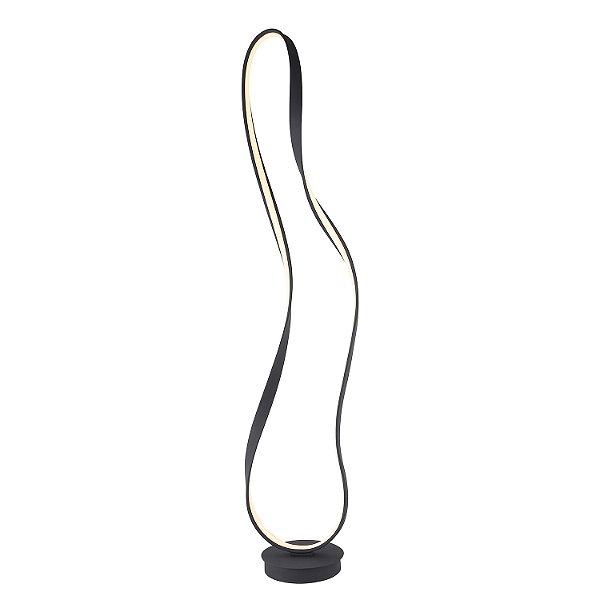 Coluna Flow Preto Moderna Orgânica (A)148Cm 35W | SB005