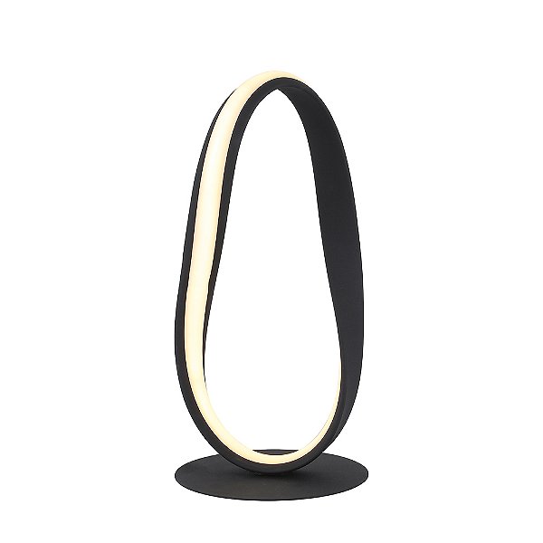 Abajur Flow Preto (A)38Cm 12W 3000K 600LM | SB006