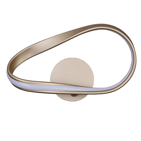 Arandela Flow Dourado (C)38Cm (L)23Cm 12W 3000K | SB007G