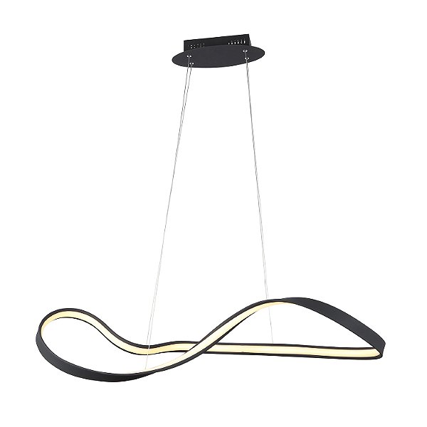 Pendente Flow Preto (C)93Cm 30W 3000K | SB008