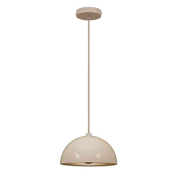 Pendente Mezza Branco (D)25Cm(A)15Cm 1xG9 | SE240B