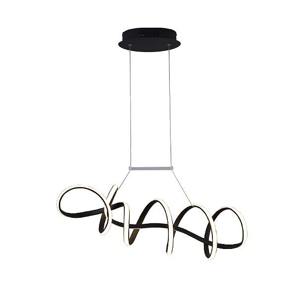 Pendente Zig Preto (C)84cm (L)22cm (A)21cm 35W 3000K | TP003B