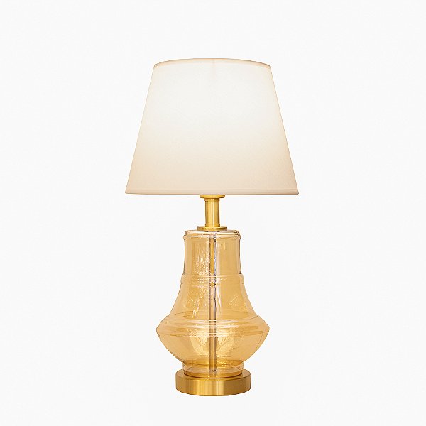 Base Abajur Veneto Dourado Champagne (A)38.5Cm | WR005