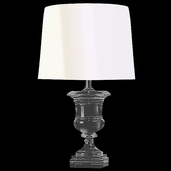 Base Abajur Classic Vidro Cromado 17Cm X 40Cm | XL1188