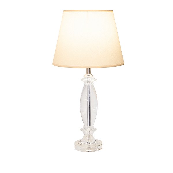 Base Abajur Scent Cromado E Transp (D)12Cm (A)43Cm | XL1338
