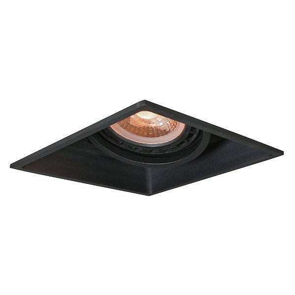Spot Embutir Slim Frame Preto (C)16.5Cm 1xGU10 Par30 | YA003B