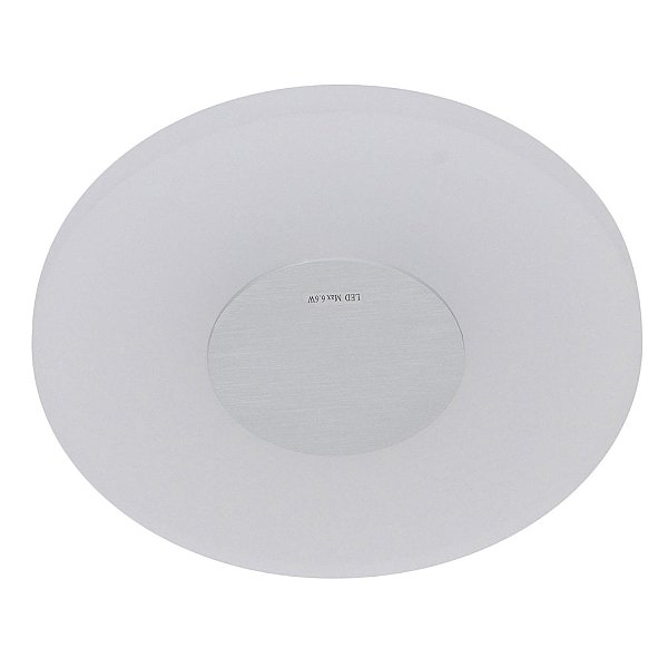 Arandela Metal E Vidro Branco 26cm X 5,5cm 6,6W | ZU004