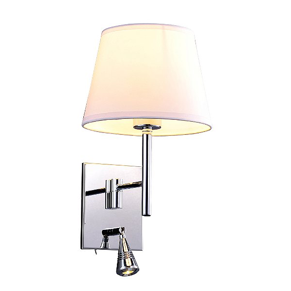 Arandela Lettura Cromado 20cm X 25cm X 34cm | ZU011A