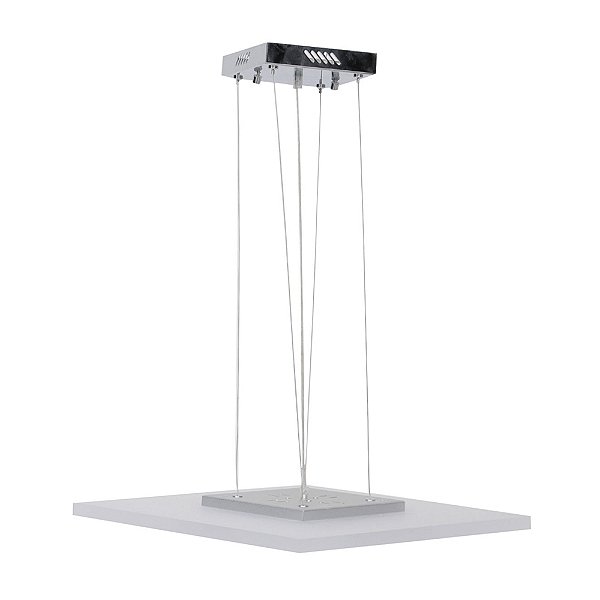 Pendente Branco e Prata (C)60Cm(A)5Cm 1x10W | ZU013L