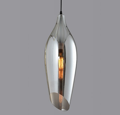Pendente Arum Vidro Fumê Opus Ø145 x 400mm | DN38636