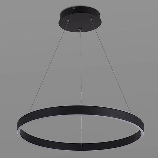 Pendente Led Halo Preto Opus Ø60 x 300 x Ø22cm | DN34355