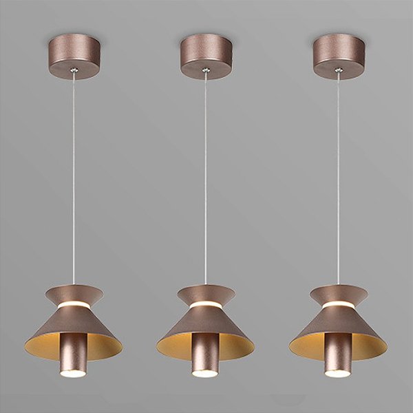 Pendente Led Occa Opus DN37806 Cobre Ø15 x 200cm