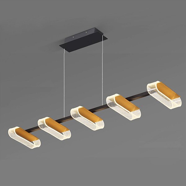 Pendente Led Rainbow Dourado Opus 1200 x 295mm | DN39732