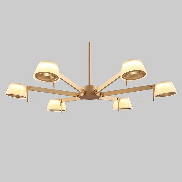 Pendente Led Cosmo Opus DN39817 Champagne  Ø966 x 2000mm