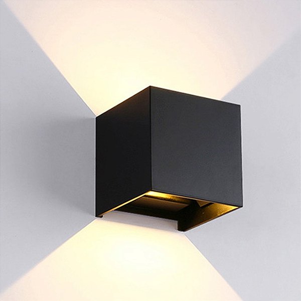 Arandela LED Hub Preto 3000k 100 x 100 x 100mm | DN35864