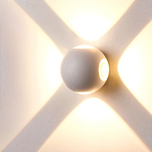 Arandela LED Tetra Branco 3000k Ø100 x 94mm | DN30326