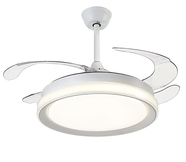 Ventilador Teto Retrátil 4 Pás Controle Remoto Air Plus Branco