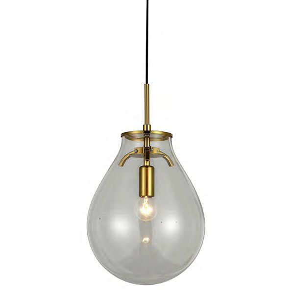 Pendente Caju (D)23cm Vidro Dourado | CAJ1PD01TR029