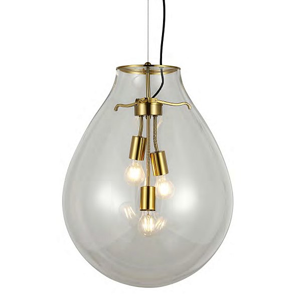 Pendente Caju (D)48cm Vidro Dourado | CAJ1PD01TR063