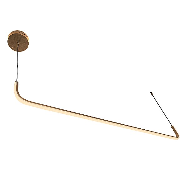 Pendente Minimalista Colchete Dourado 120cm | COL1PD01DR120