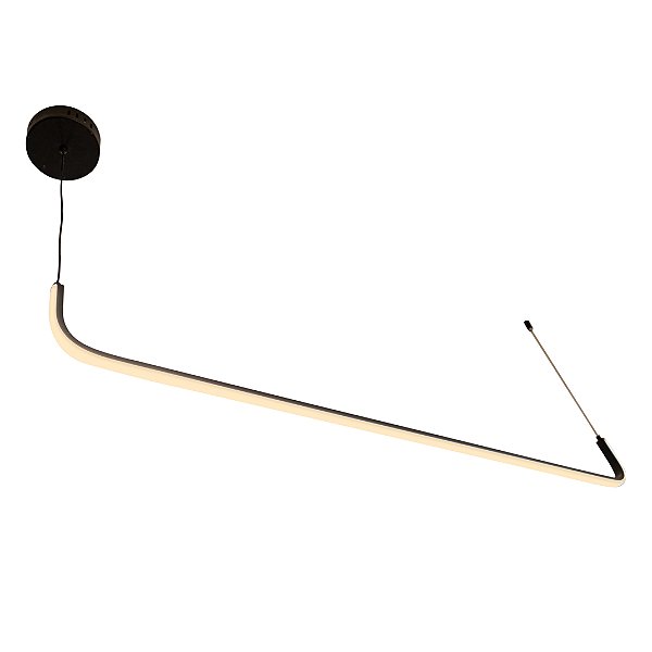 Pendente Minimalista Colchete Preto 120cm | COL1PD01PT120